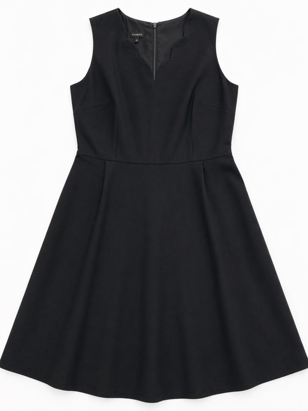 Talbots Black Fit & Flare Dress – Size 14
